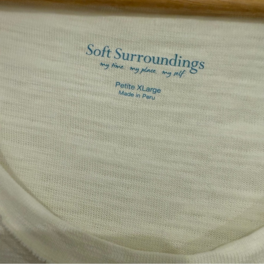 Soft Surroundings Ivory-Soft White Tunic Dress 100% Cotton Size XLP - Picture 5 of 5